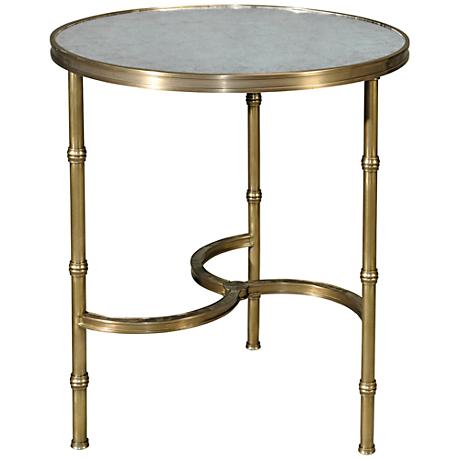 650082 Bed mirrored end table