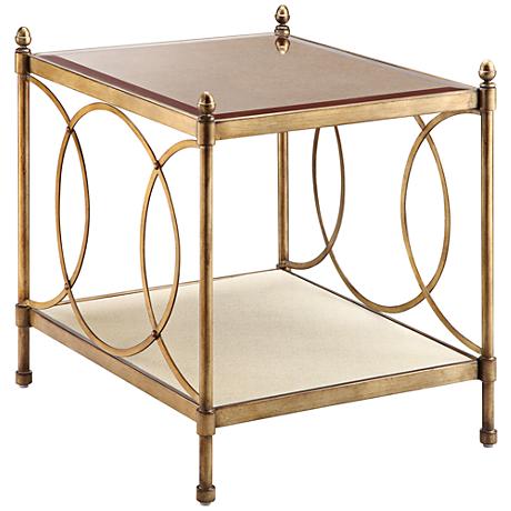 650091 Bed mirrored end table