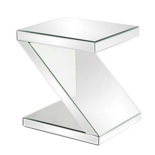 650096 Bed mirrored end table