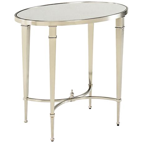 650097 Bed mirrored end table