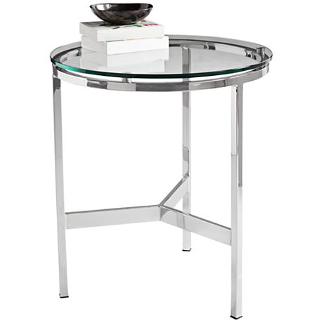 650098 Bed mirrored end table