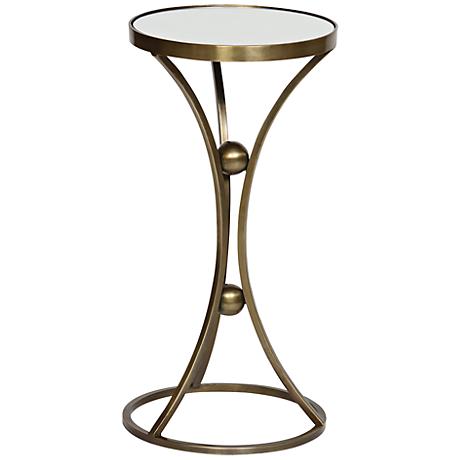 650103 Bed mirrored end table,coffee mirrored side table