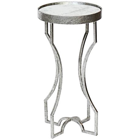 650106 Bed mirrored end table,coffee mirrored side table