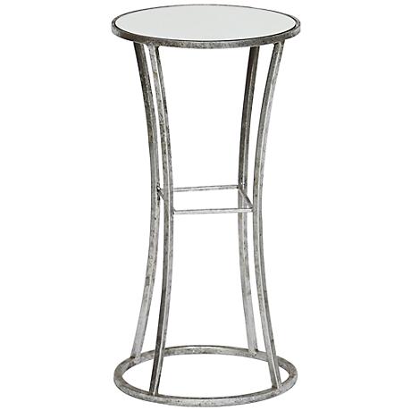 650107 Bed mirrored end table,coffee mirrored side table