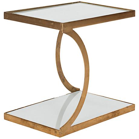 650112 Bed mirrored end table,coffee mirrored side table