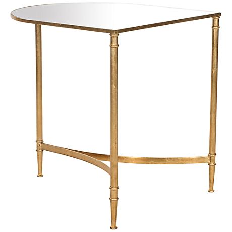 650113 Bed mirrored end table,coffee mirrored side table