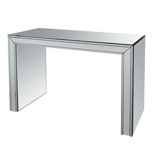 650162 simple mirrored nightstand side table