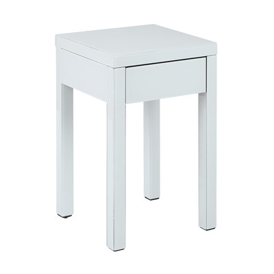 650172 simple mirrored nightstand side table