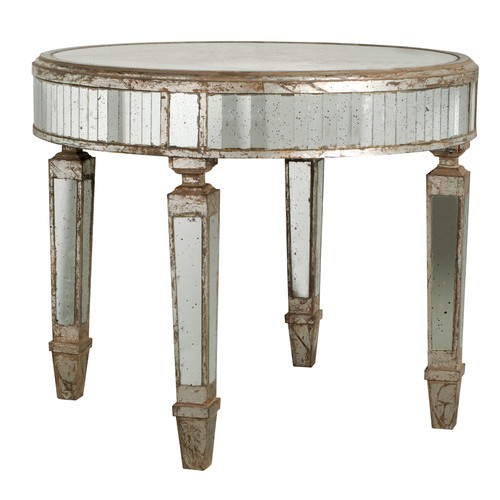 650216 luxury carved wooden corner mirrored table