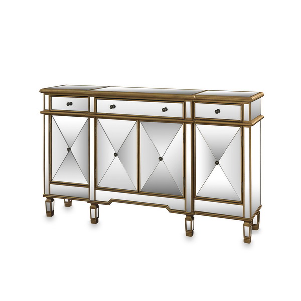 660002 Modern mirrored buffet