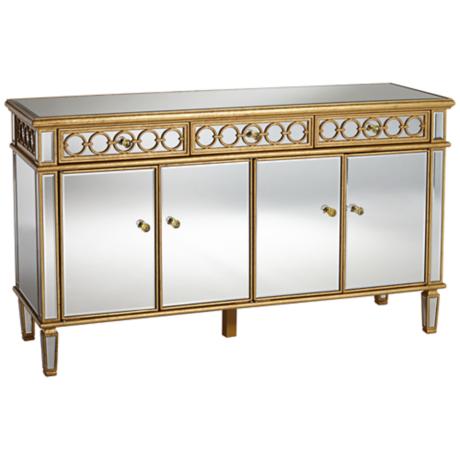 660003 Modern mirrored buffet