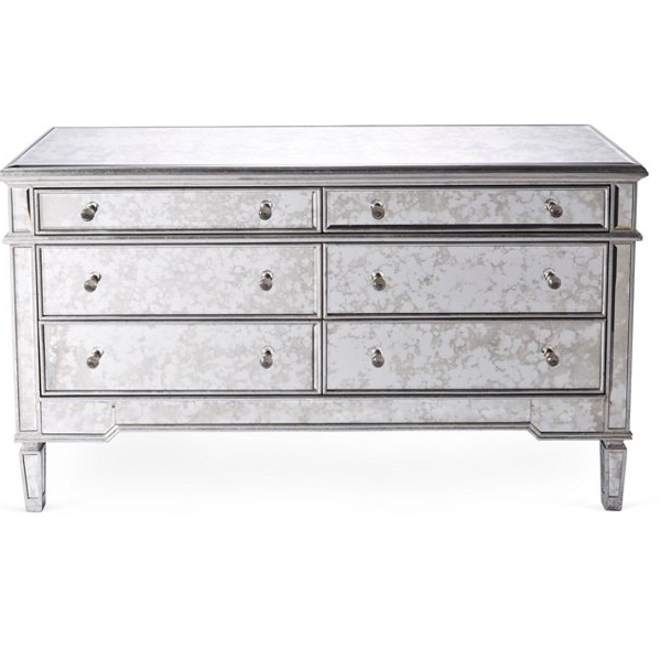 660006 Modern mirrored buffet