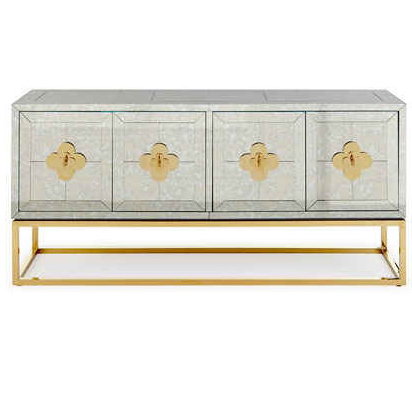 660008 Modern mirrored buffet