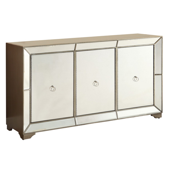 660019 Modern mirrored sideboard