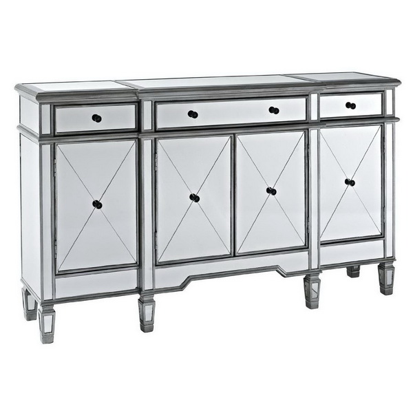 660025 Modern mirrored sideboard