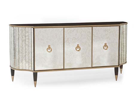 660027 Modern mirrored sideboard