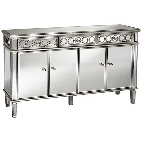 660028 Modern mirrored sideboard