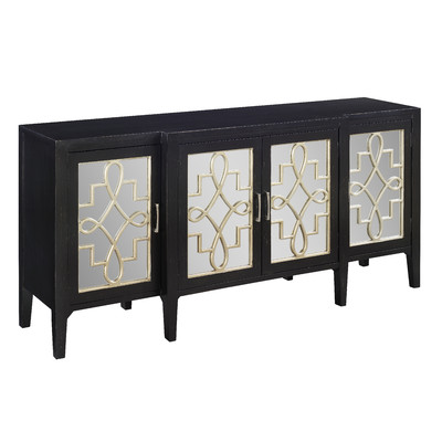 660029 Modern mirrored sideboard