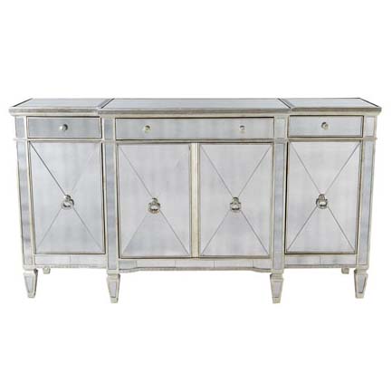 660031 Modern mirrored sideboard