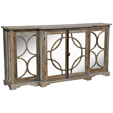 660042 French style display cabinet