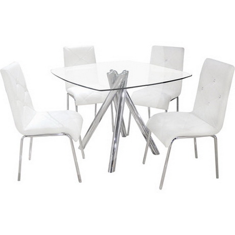 DT00185 tempered glass dining table