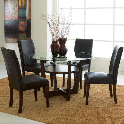 DT00197 tempered glass dining table