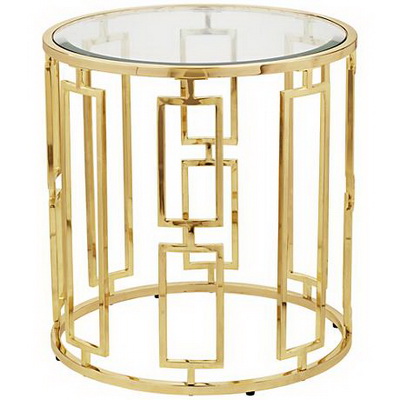 ET00012 Hotel gold end table