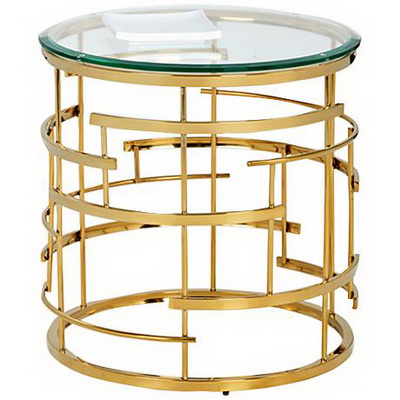 ET00014 Hotel gold end table