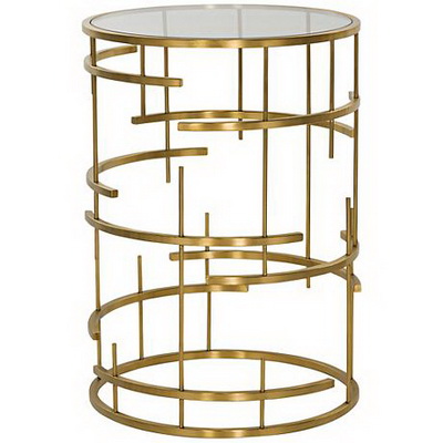 ET00015 Hotel gold end table