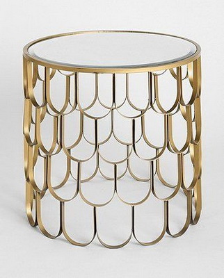 ET00016 Hotel gold end table