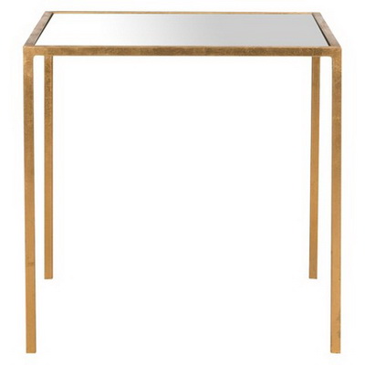 ET00312 Steel end table with marble tops/tempered glass