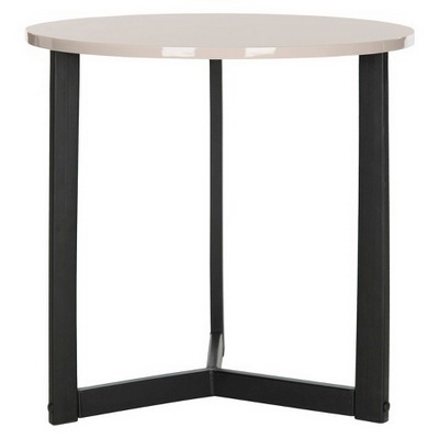 ET00314 Steel end table with marble tops/tempered glass