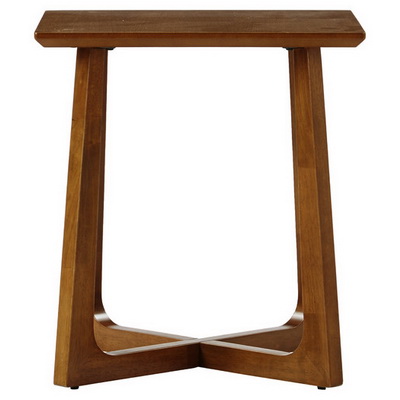 ET00318 Steel end table with marble tops/tempered glass