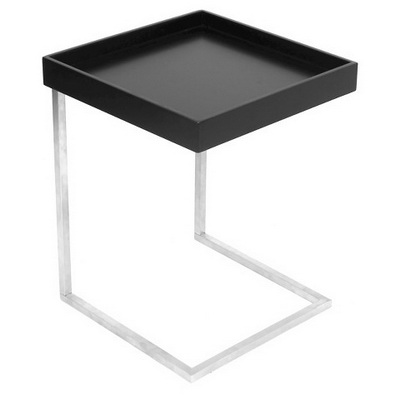 ET00323 Steel end table with marble tops/tempered glass