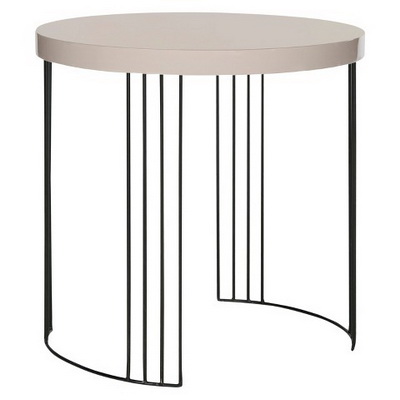 ET00331 Steel end table with marble tops/tempered glass