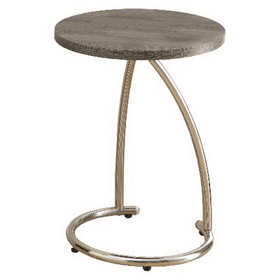 ET00333 Steel end table with marble tops/tempered glass