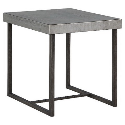 ET00346 Steel end table with marble tops/tempered glass