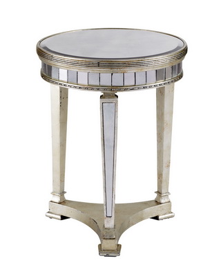 ET00363 Steel end table with marble tops/tempered glass