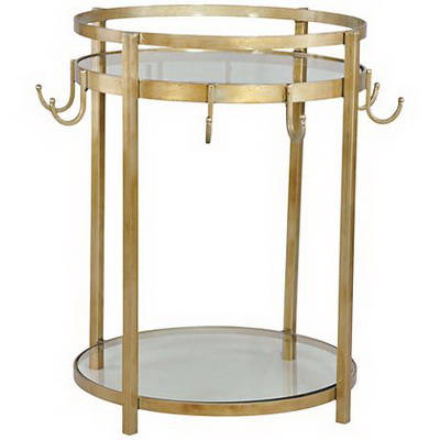 ET00380 Steel end table with marble tops/tempered glass