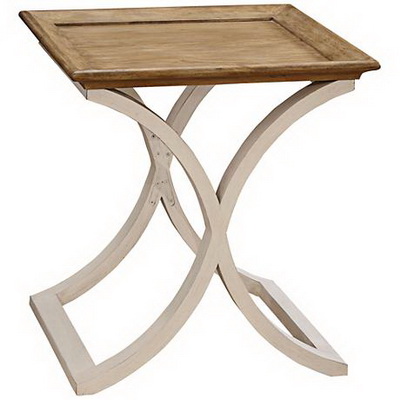 ET00402 Steel end table with marble tops/tempered glass