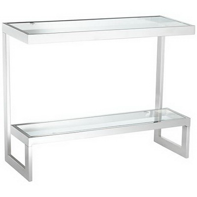 ET00403 Steel end table with marble tops/tempered glass