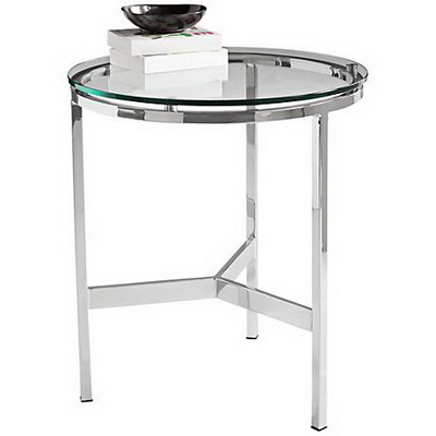 ET00414 End table with marble tops/tempered glass