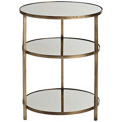 ET00419 End table with marble tops/tempered glass