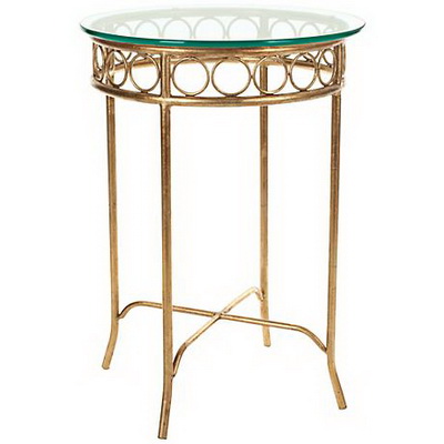 ET00422 End table with marble tops/tempered glass