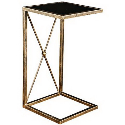 ET00433 End table with marble tops/tempered glass