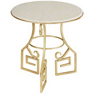 ET00436 End table with marble tops/tempered glass