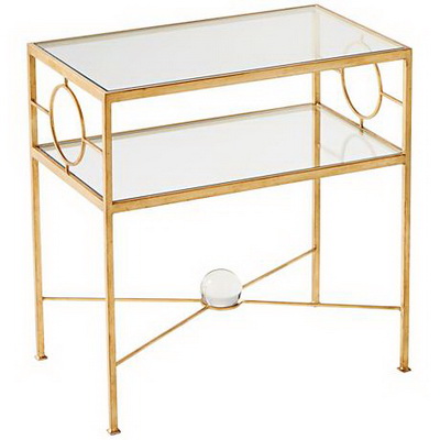 ET00440 End table with marble tops/tempered glass